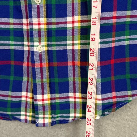 Polo Ralph Lauren Boys Plaid Cotton Oxford Shirt SZ 14/16 Preppy Designer Kids - Picture 5 of 9